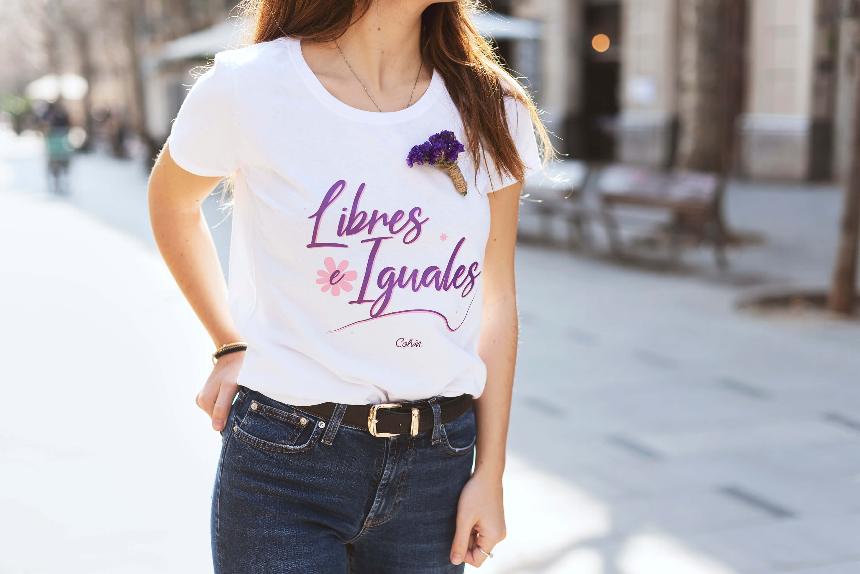 Libres e iguales camiseta para el día de la mujer