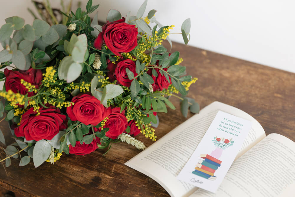 Marcapáginas descargable e imprimible para Sant Jordi
