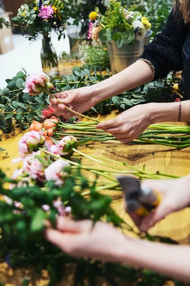 arreglos florales taller 