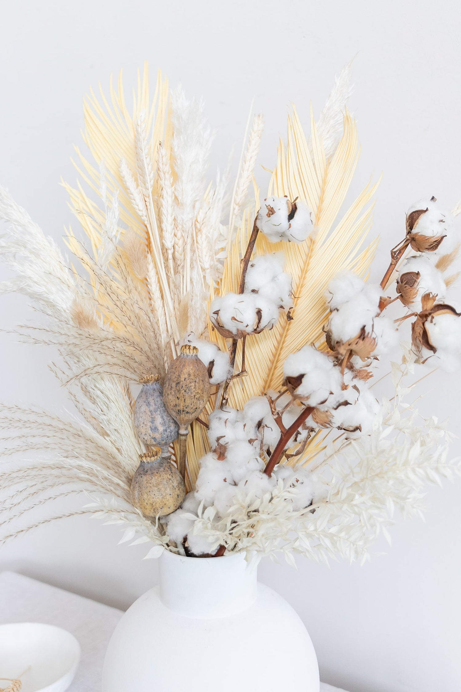 colección de flores secas