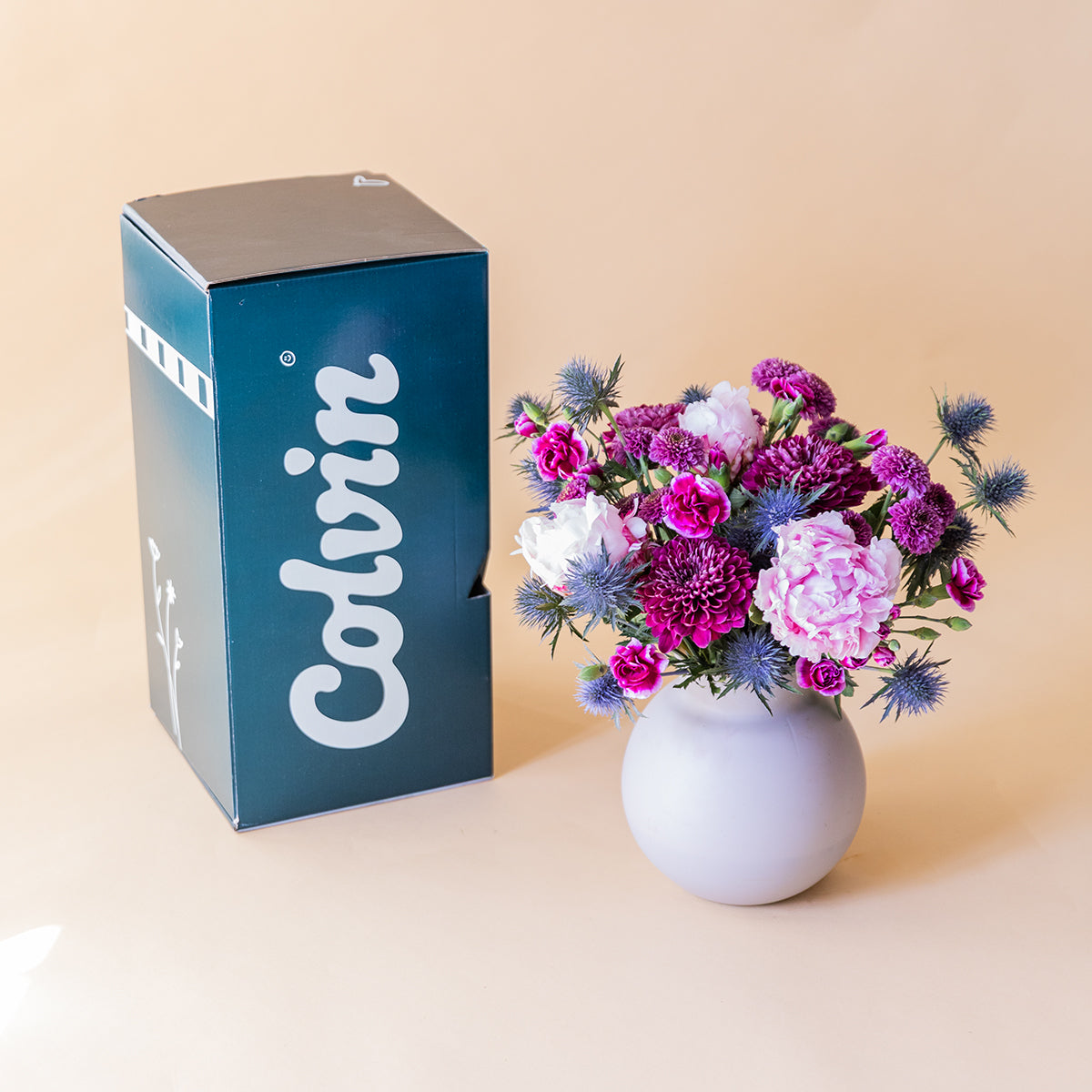 Mon Amour - Mini Ramo com Peónias Cor-de-Rosa