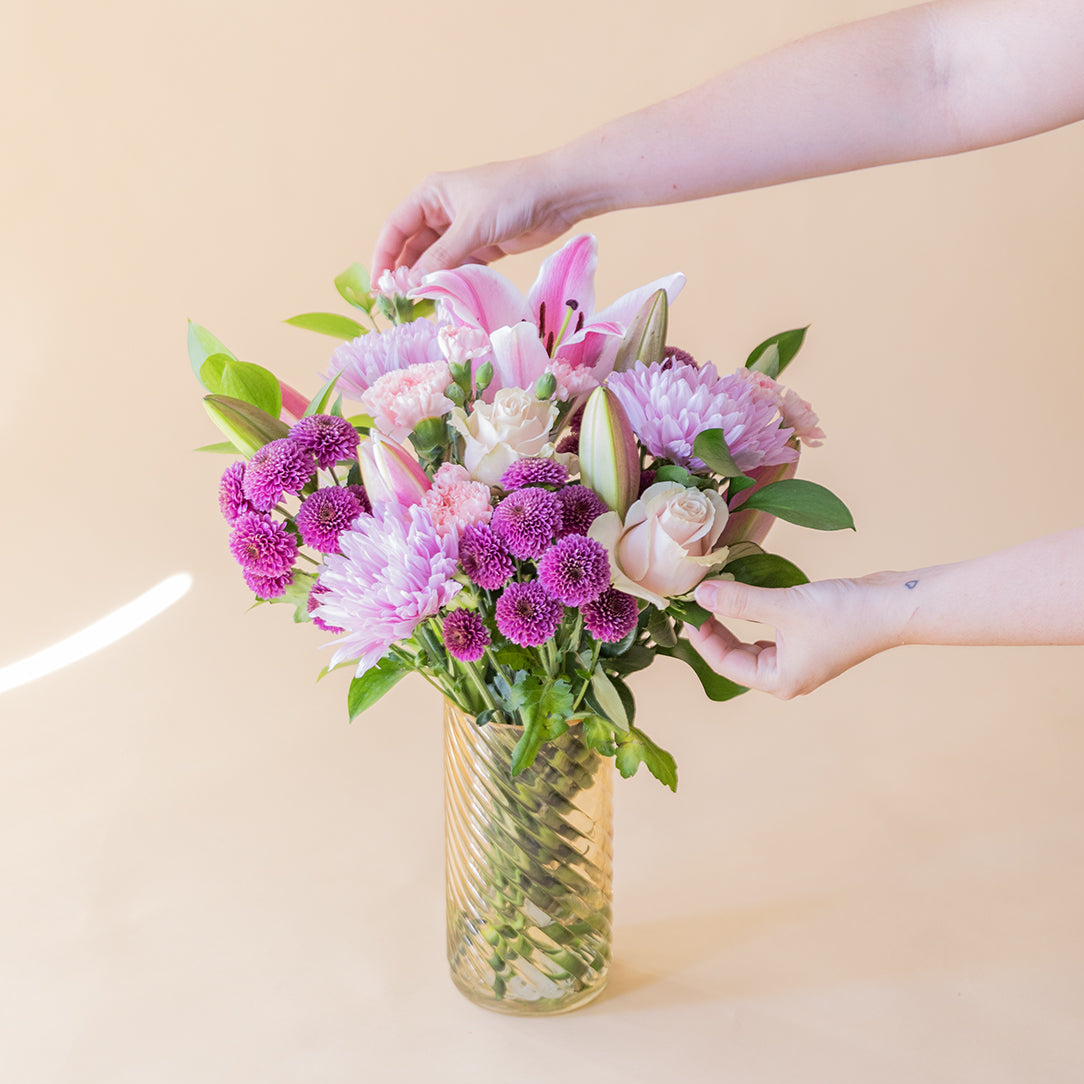 El Bonito - Ramo con flores rosas