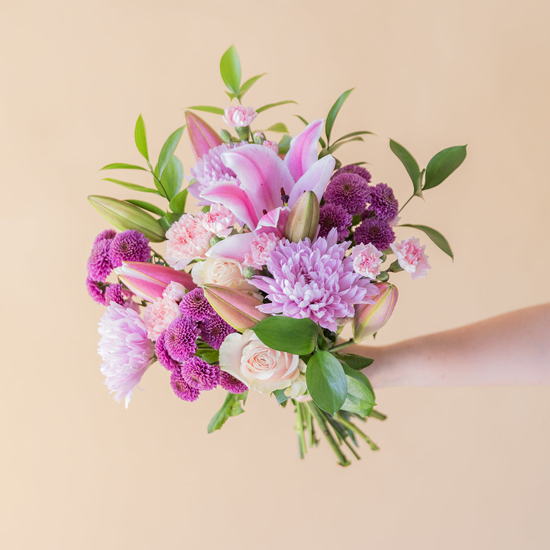 El Bonito - Ramo con flores rosas