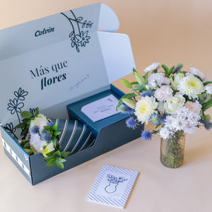 Con Cariño - Ramo de flores con libreta