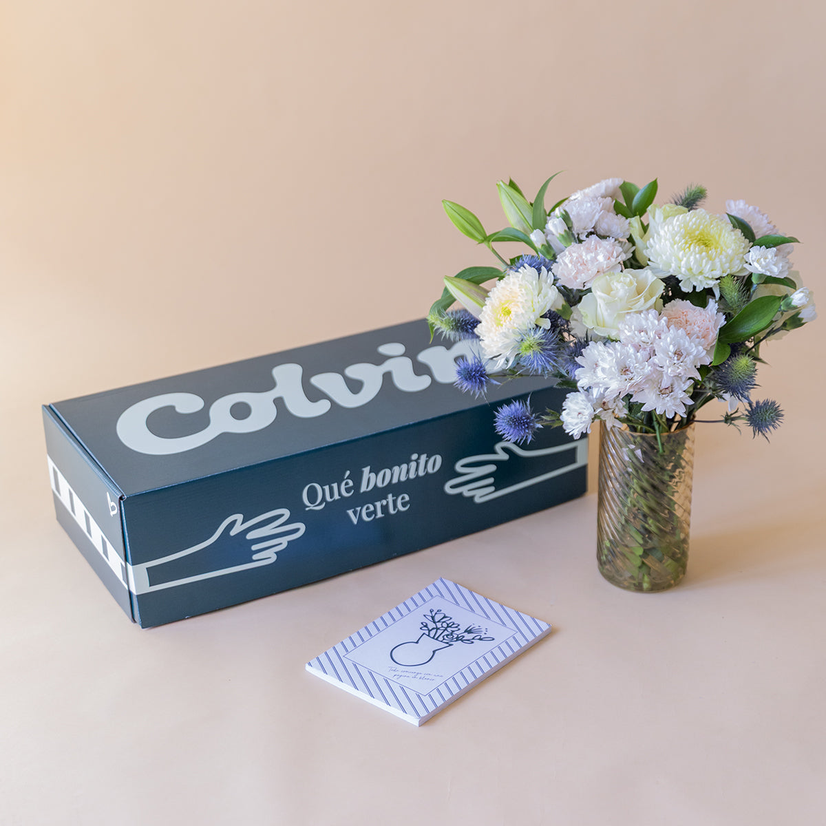 Con Cariño - Ramo de flores con libreta