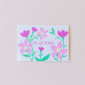 Te Quiero Floral - Tarjeta