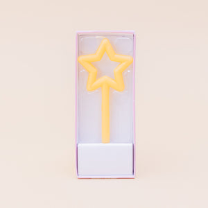 Vela em forma de estrela - Feliz Aniversário