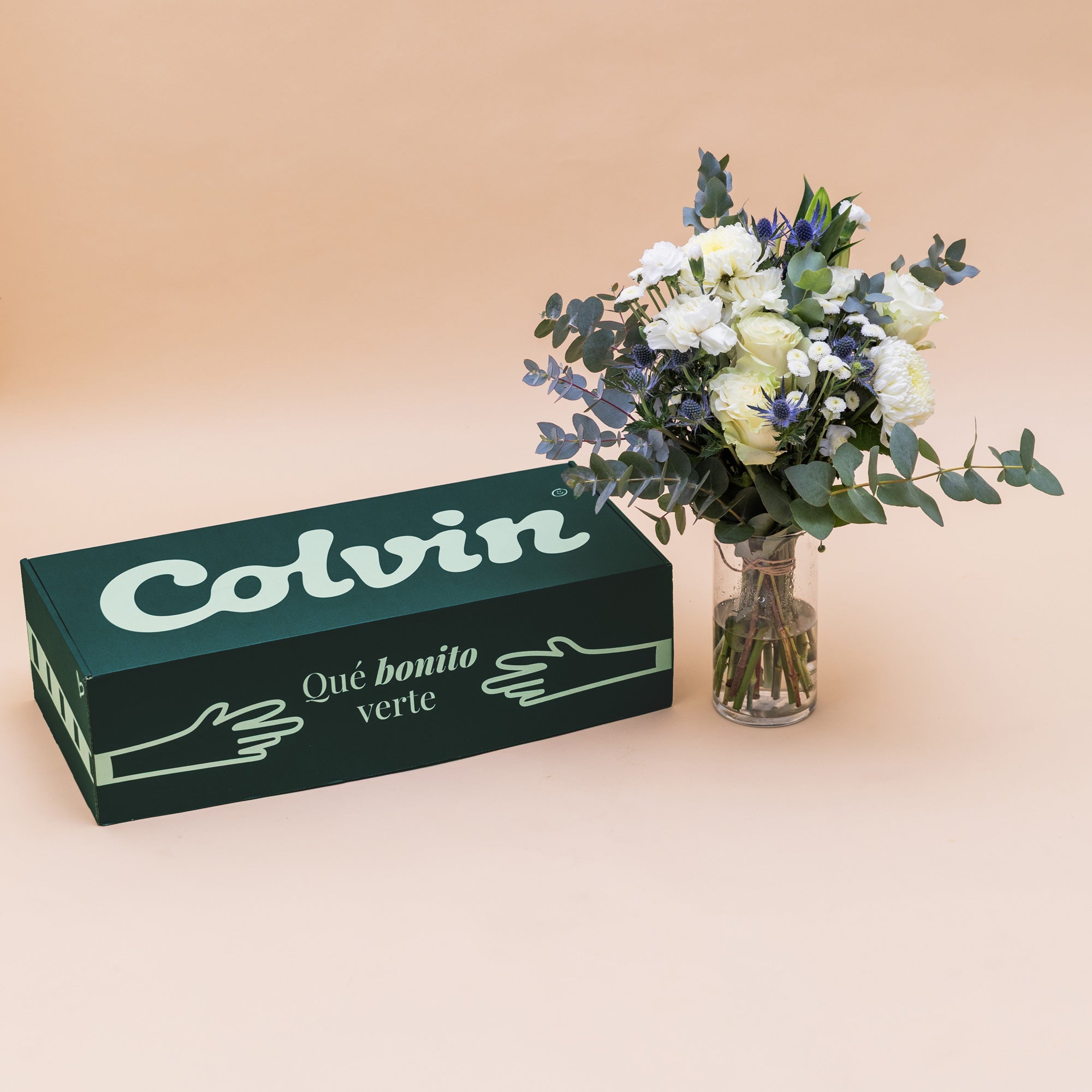 Con Cariño - Ramo de flores con libreta y galleta de la suerte