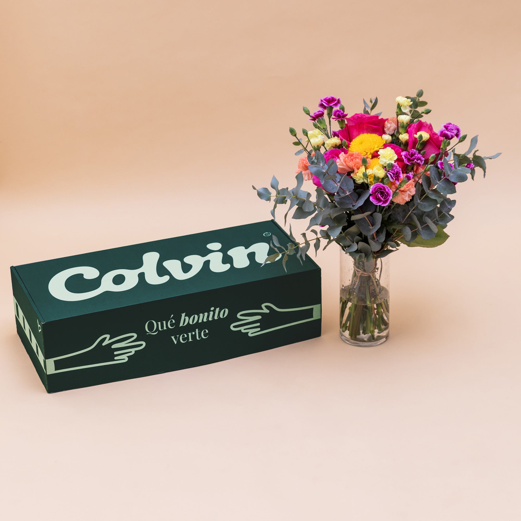 Feliz Cumple - Ramo de flores y kit de cumpleaños