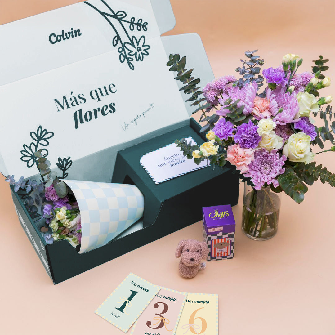 ¡Hola, Peque! - Ramo de flores con regalos para bebé