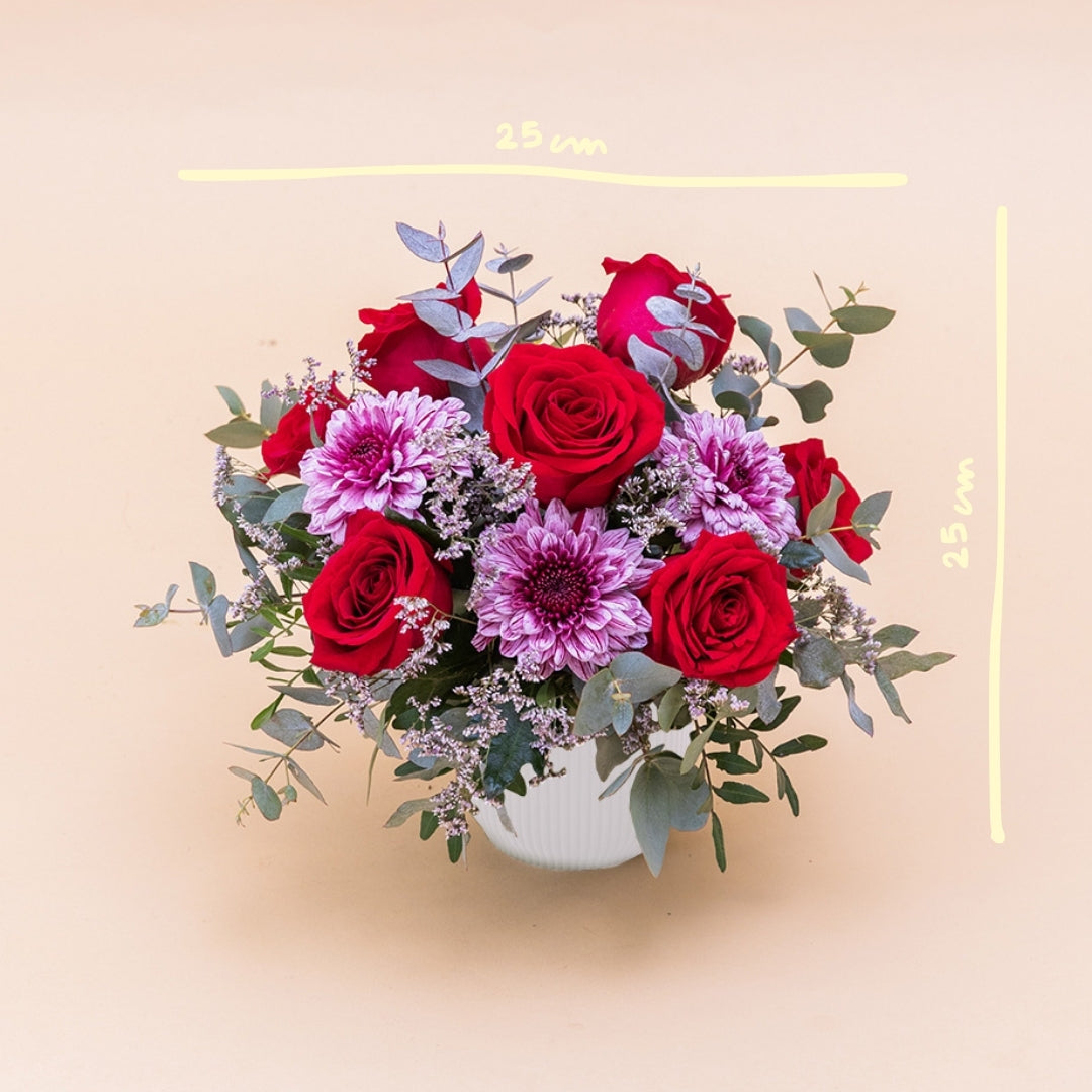 El Romántico - Arreglo con rosas rojas