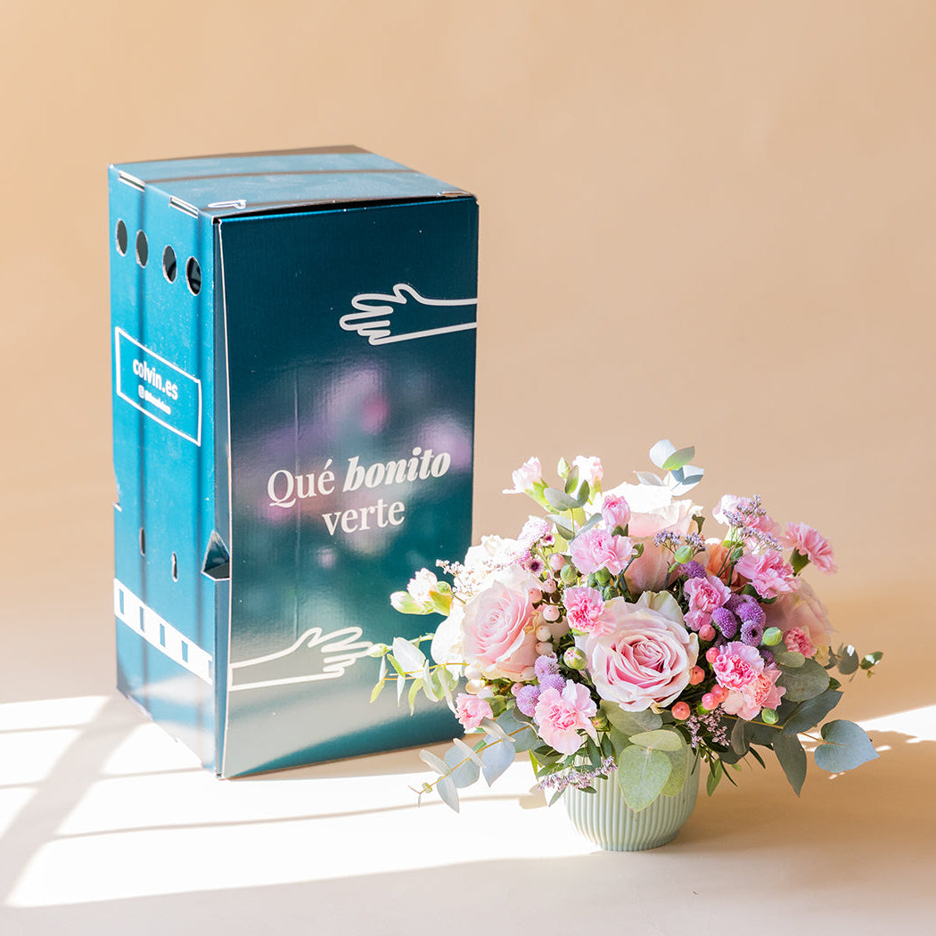 O Doce - Arranjo com rosas cor-de-rosa