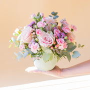 O Doce - Arranjo com rosas cor-de-rosa