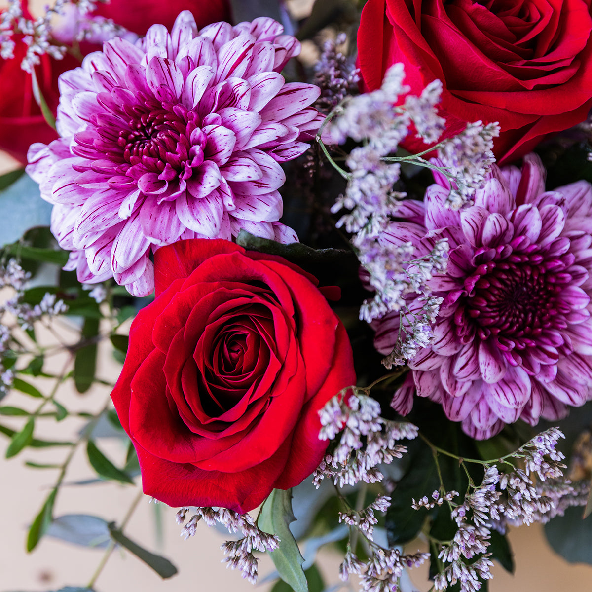 Arreglo de Rosas rojas con Peluche y Tarjeta