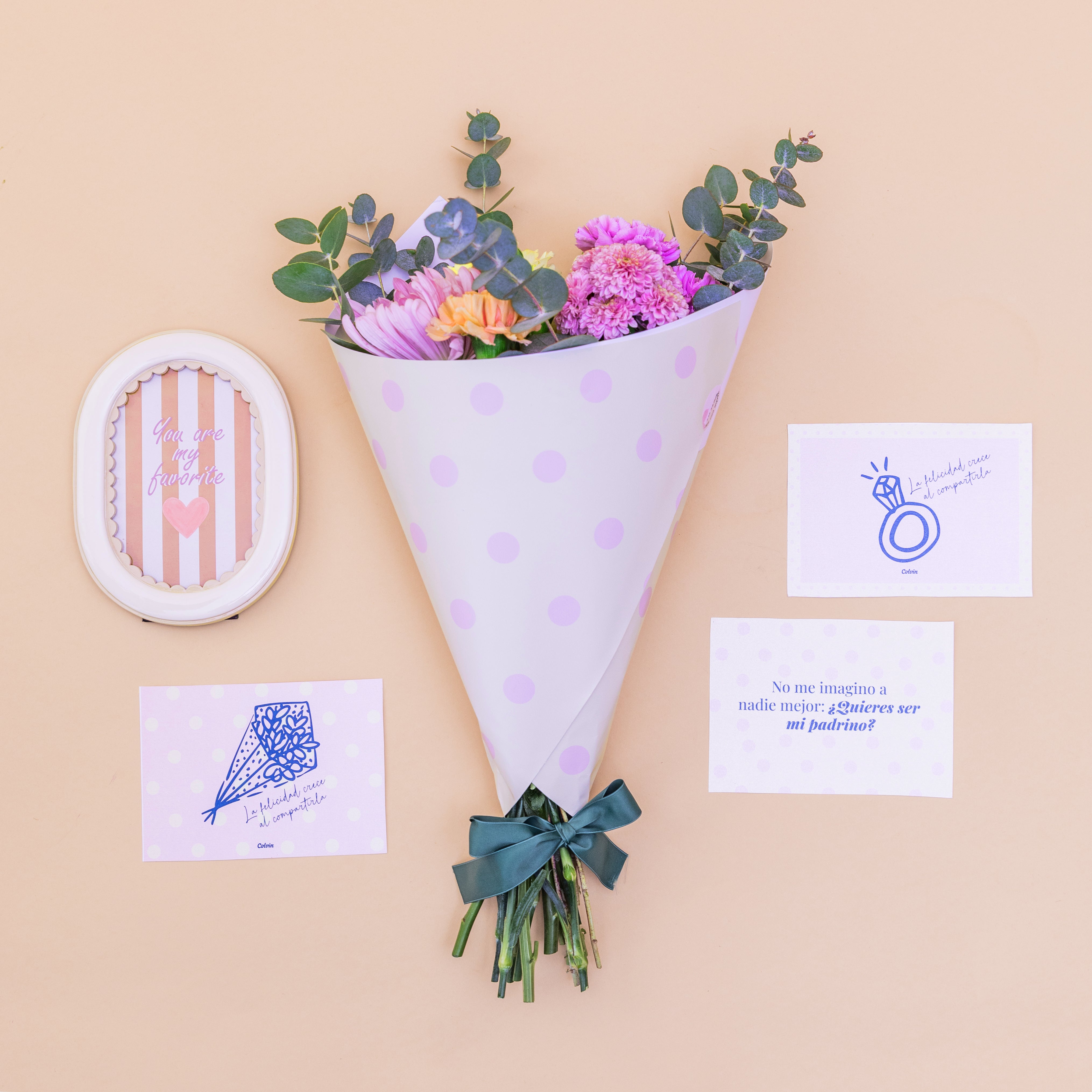 Viva la Novia - Ramo de flores y regalos para los novios