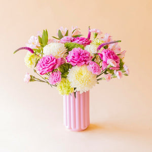 La Dolce Vita - Ramo con rosas de jardín y flores rosas