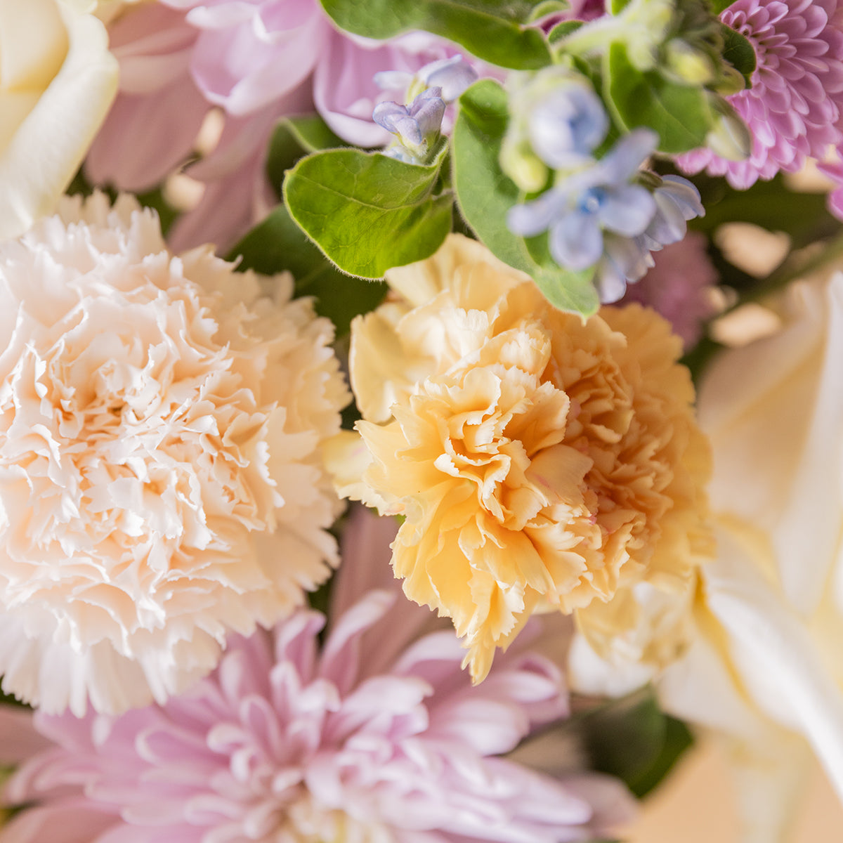 O Bolo - Bouquet com flores creme