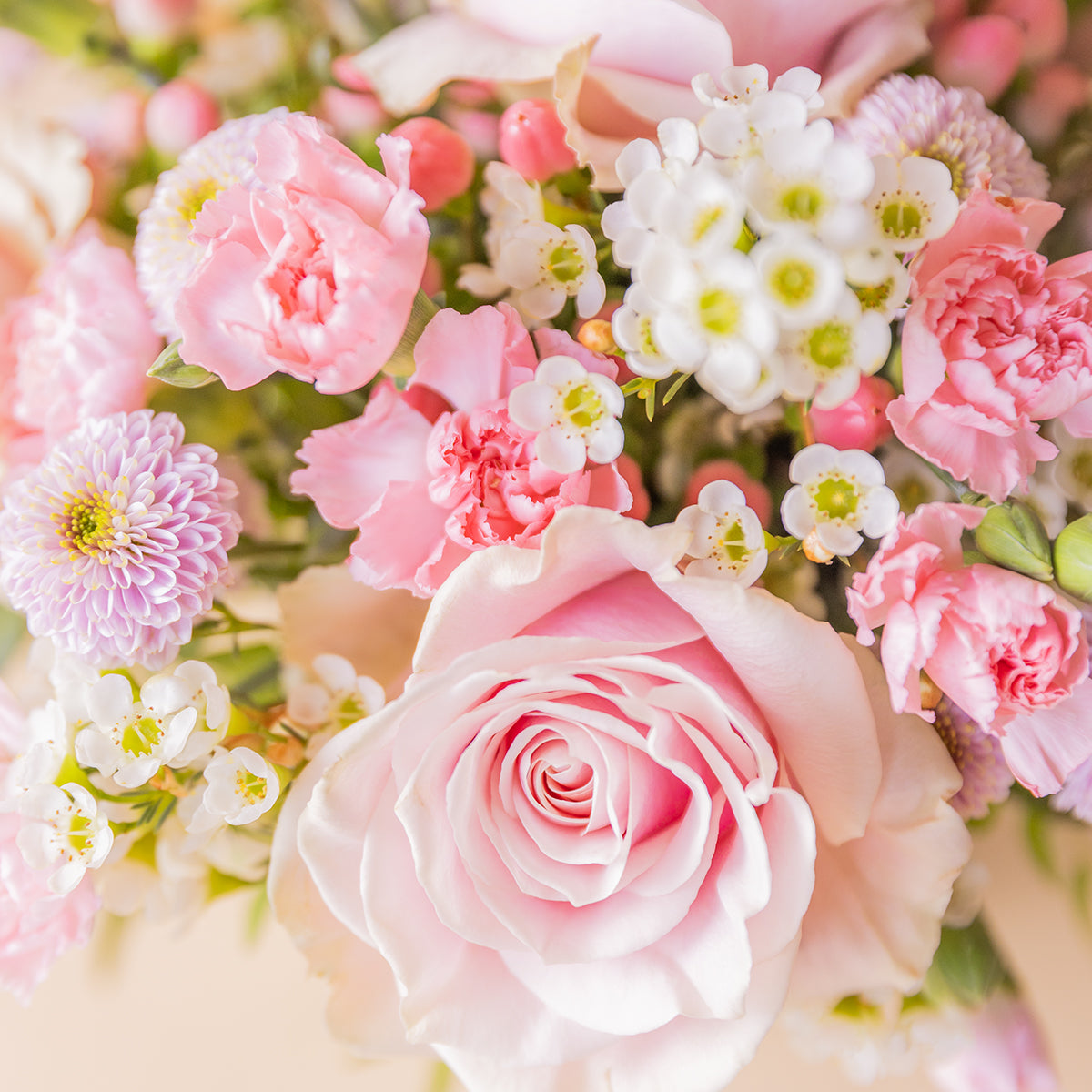 Ramos de flores rosas