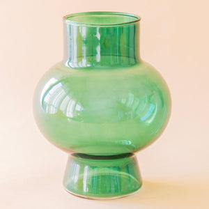 Vera – Jarrón esmeralda redondeado
