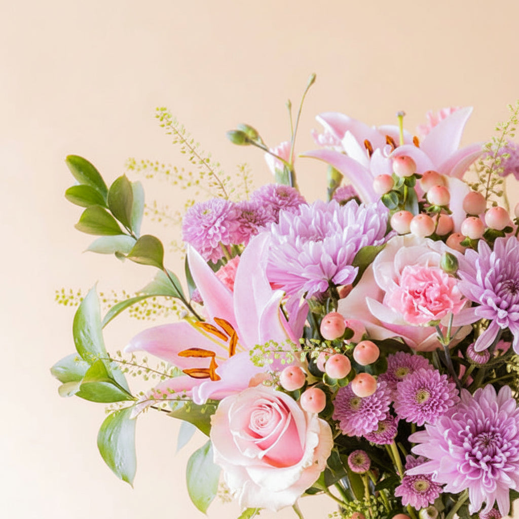 El Bonito - Ramo con flores rosas