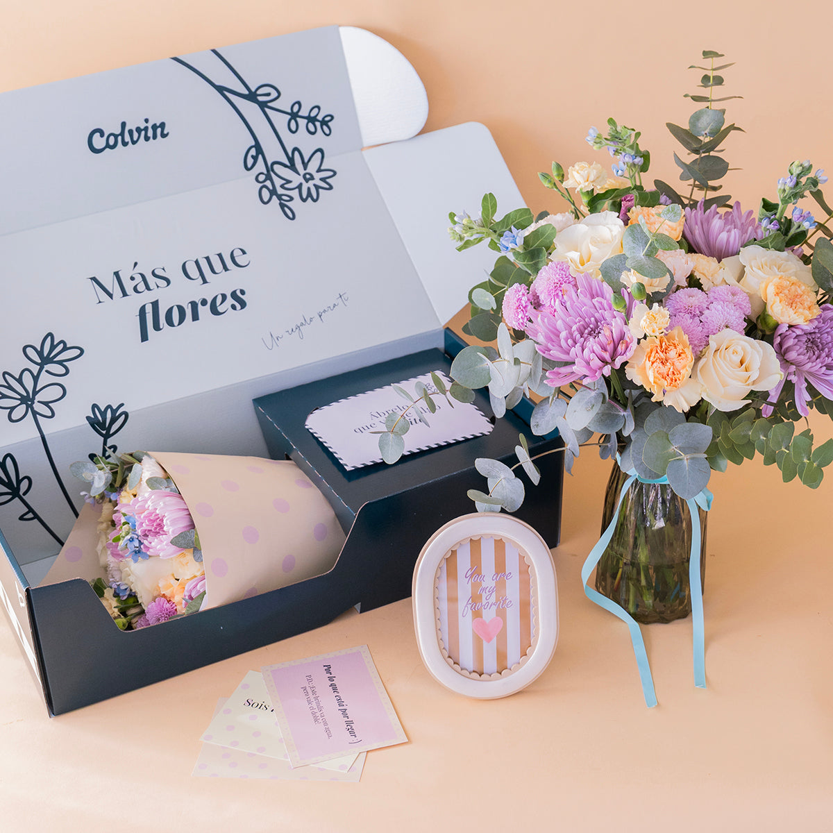 Viva la Novia - Ramo de flores y regalos para los novios