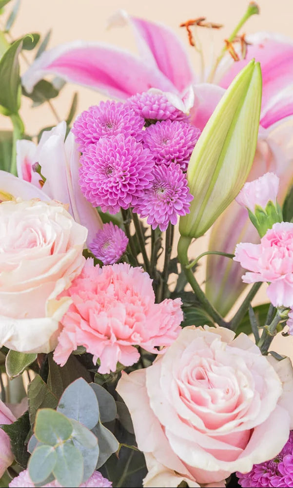 Ramos de flores de color rosa