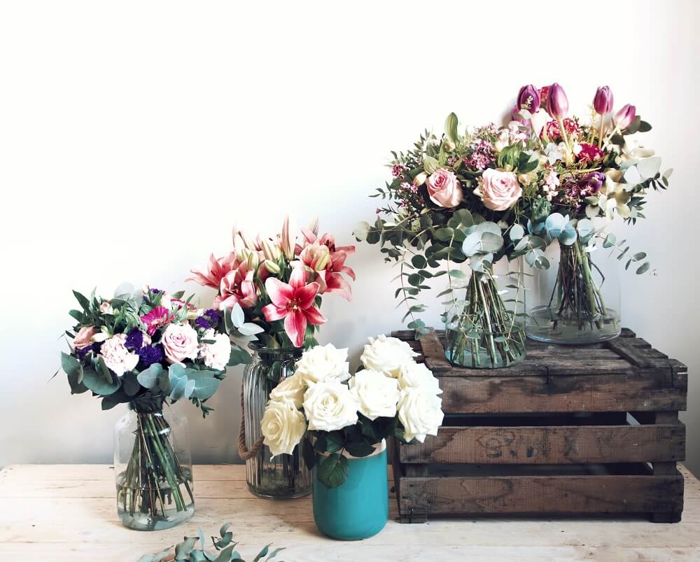 Tipos de jarrón según las flores