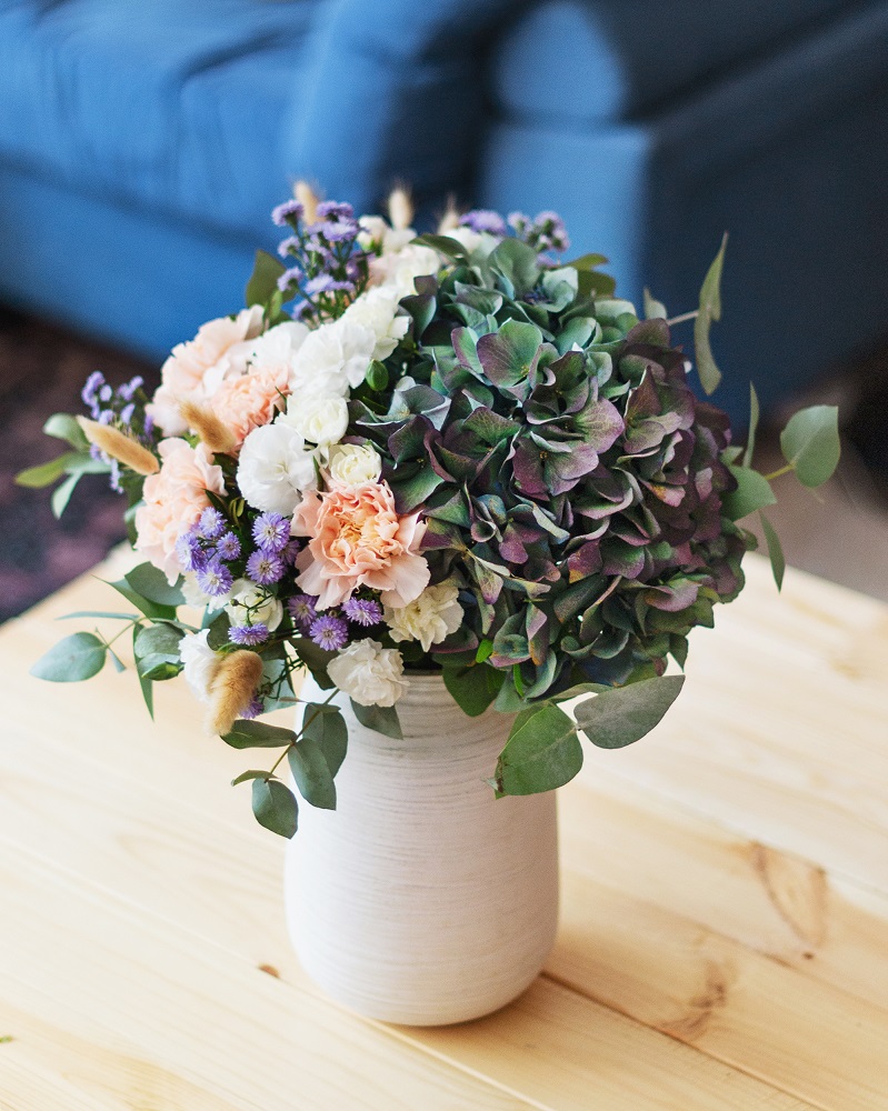 ramo de hortensias