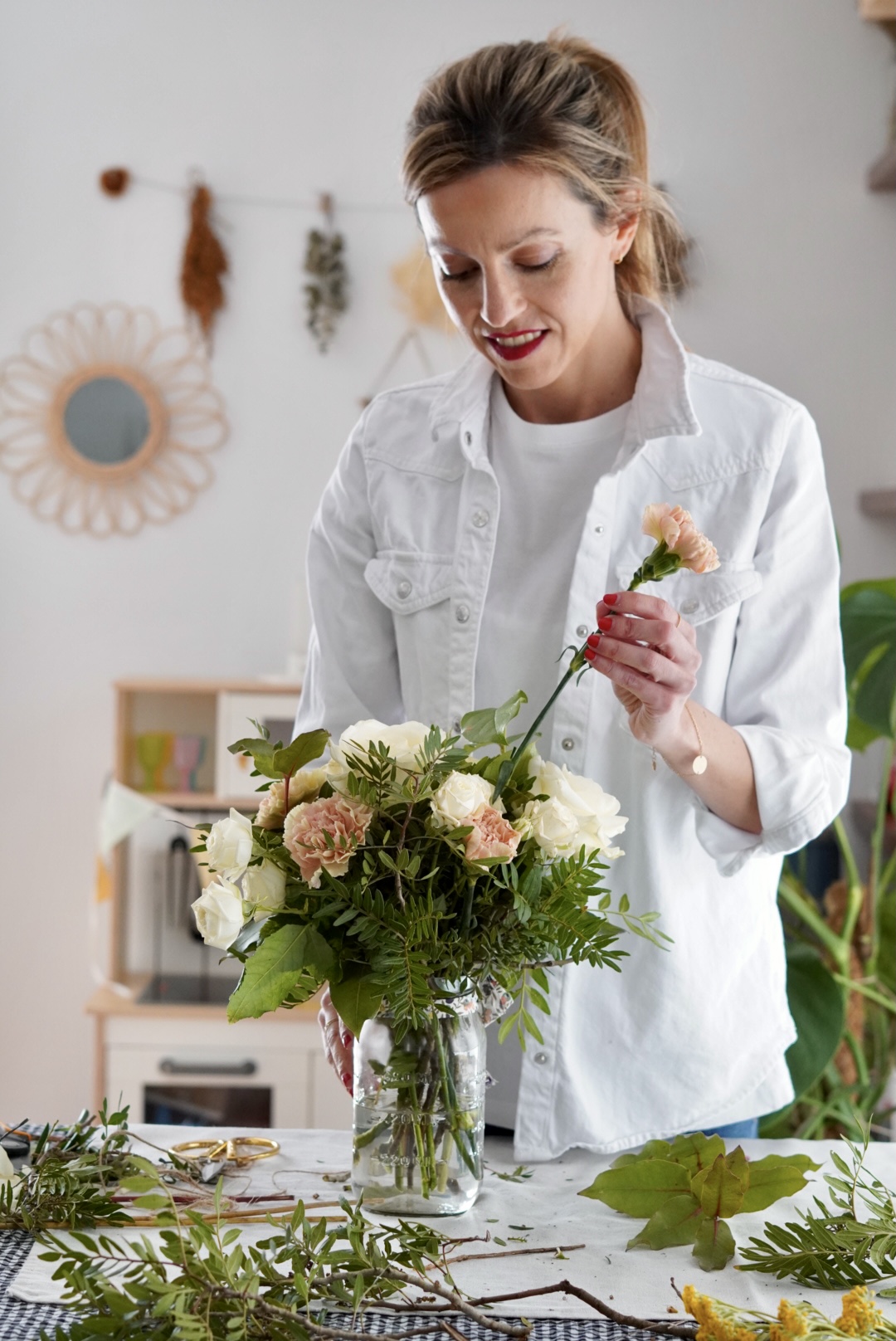 Plantas y centros de flores artificiales decorativas en Barcelona